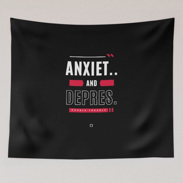 Item preview, Anxiety And Depression - Double Trouble designed and sold by UnknownEnt.