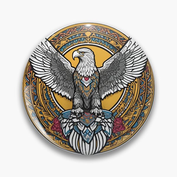 Item preview, Nordic Eagle Hrafnaugur Raven Eyed Traditional Stylized Graphic Art designed and sold by dcohea.