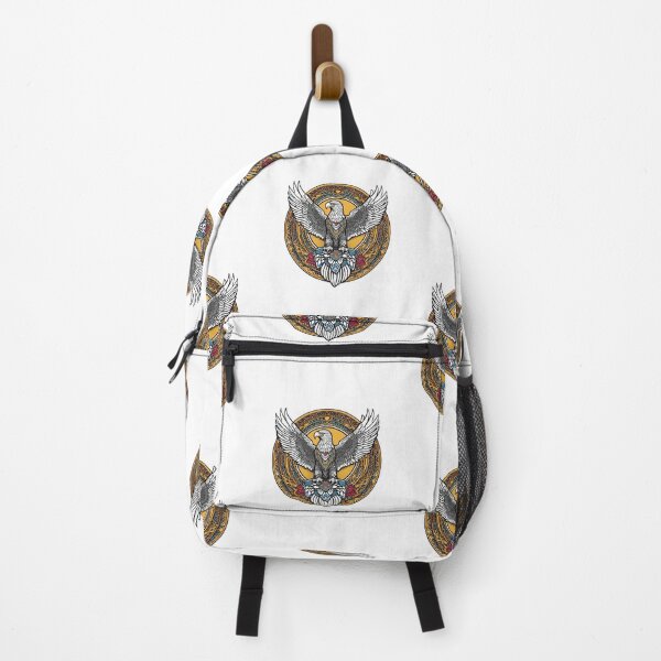 Item preview, Nordic Eagle Hrafnaugur Raven Eyed Traditional Stylized Graphic Art designed and sold by dcohea.