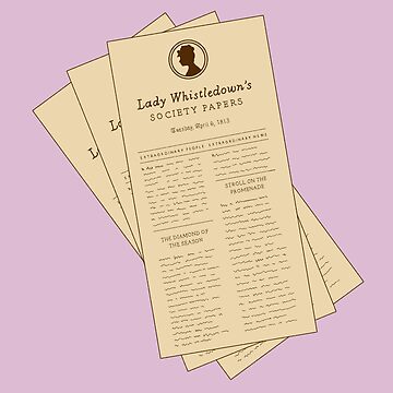 Aperçu de l'œuvre Documents de la société de Lady Whistledown de Lara Badoco
