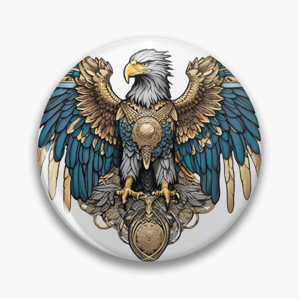 Item preview, Nordic Eagle Hrafnaugur Raven Eyed Traditional Stylized Graphic Art designed and sold by dcohea.