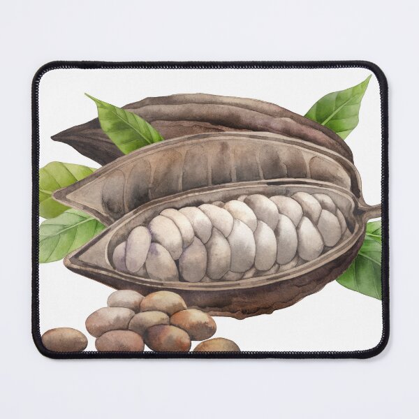 Item preview, Watercolor dried cocoa fruit  designed and sold by Ekaterina Glazkova.