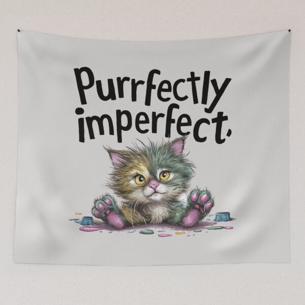 Item preview, Kitten - Purrfectly Imperfect designed and sold by 123ks.