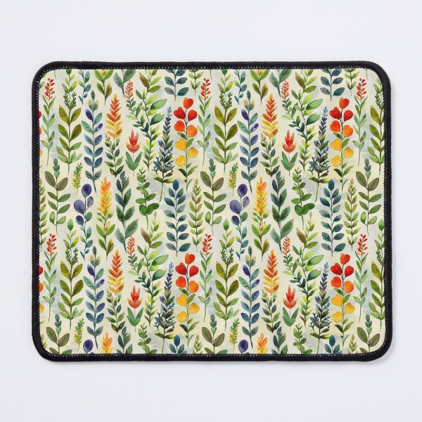 Item preview, Herbs Art Watercolor Herbs Design Nature Fashion Botanical Wallpaper Garden Motifs Background Herbal Patterns Plants Pattern Countryside influence Illustration Green Leaves Wall Art designed and sold by infiniteridellc.