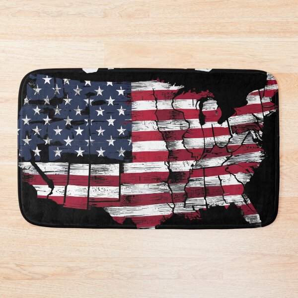 Item preview, United We Stand American Flag Map Design designed and sold by Quirky Shirts.