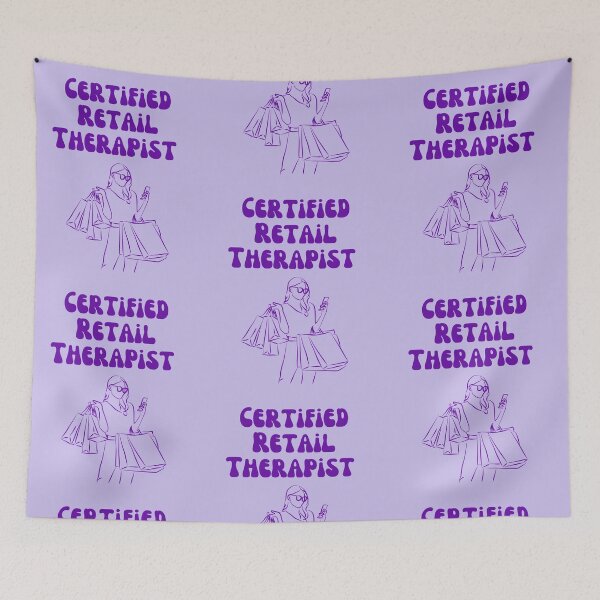 Item preview, Certified Retail Therapist - Shopping - Shopaholic's Gift designed and sold by RoooDesigns.