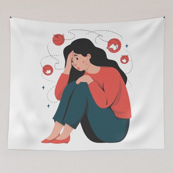 Artikelvorschau, Traurige Frauen sitzen entworfen und verkauft von ForgetMee.