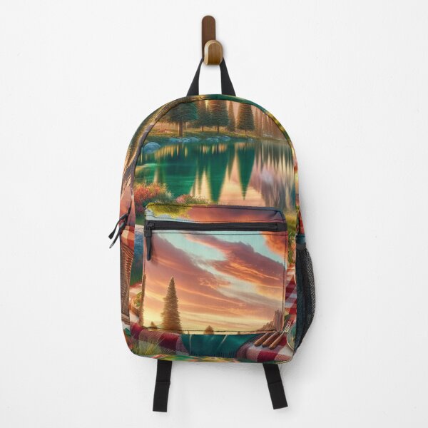 Item preview, Serene Sunset Picnic by the Lake designed and sold by kevintime8472.