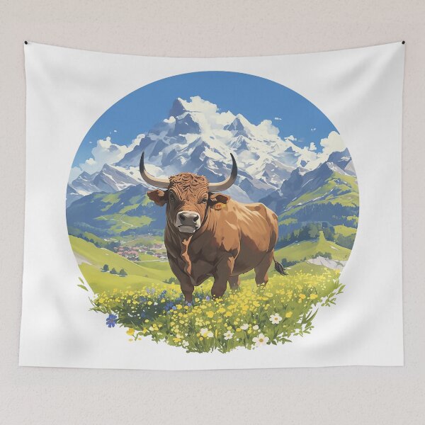Item preview, Majestic Bull in the Alps designed and sold by Christian Weiss.