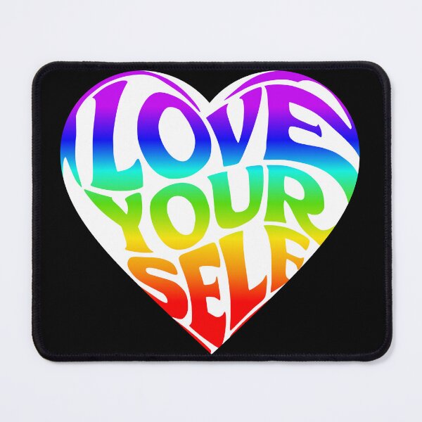 Item preview, Love your self 7 colors typography in a heart shape designed and sold by JonathanP514.