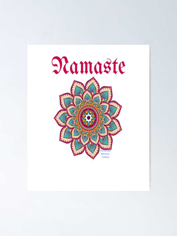 namaste logo poster by cbc1111 redbubble namaste logo poster by cbc1111 redbubble