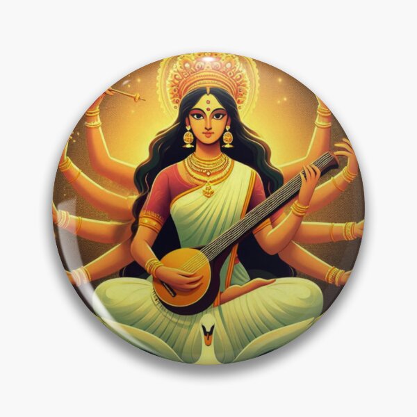 Item preview, Hindu goddess of knowledge - Saraswati  designed and sold by REDCLASH2002.
