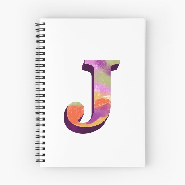 Item preview, Vibrant J Monogram designed and sold by PaperRies.