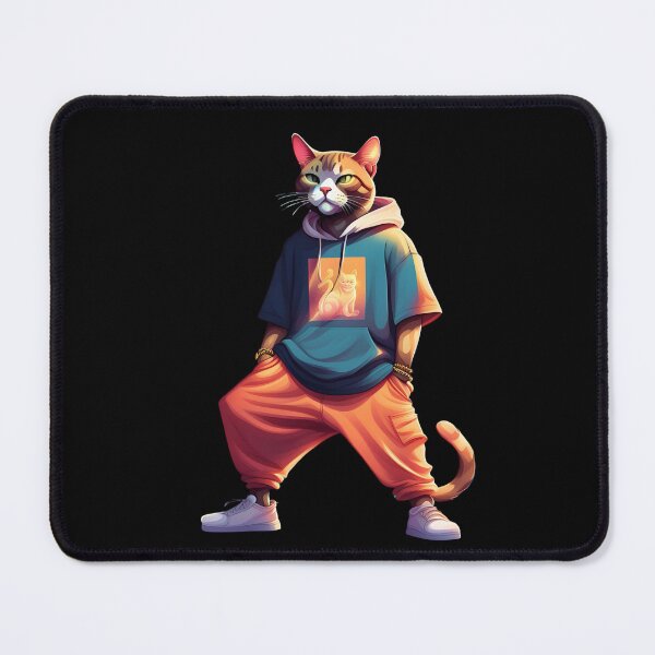 Item preview, Orange Oldchool Hip Hop Cat  designed and sold by Esdojot-.