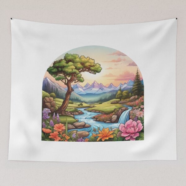 Item preview, Highly Detailed Illustration of an Enchanting Nature Scene (1471) designed and sold by WASjourney.