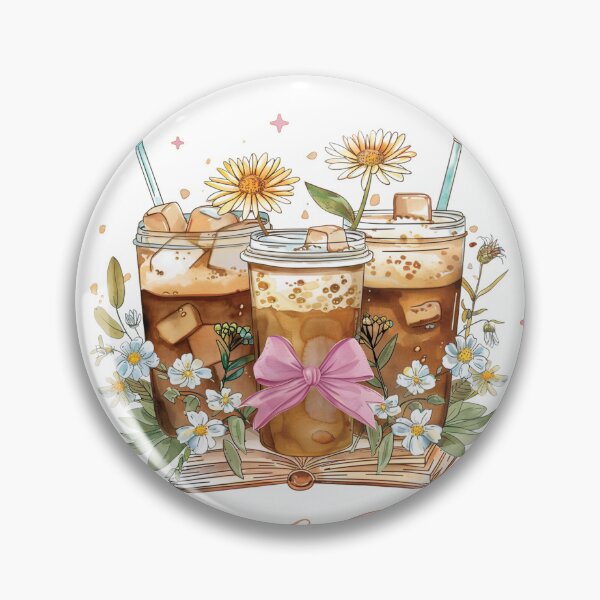 Item preview, Iced Coffee Book Club in Coquette Style designed and sold by CozyLightsStore.