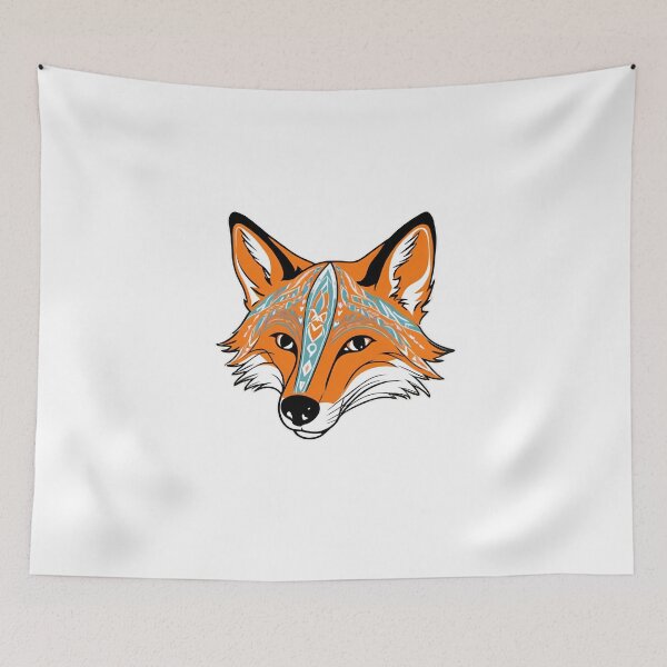 Item preview, Nordic Red Fox Miklagits Sly Trickster Traditional Stylized Graphic Art designed and sold by dcohea.