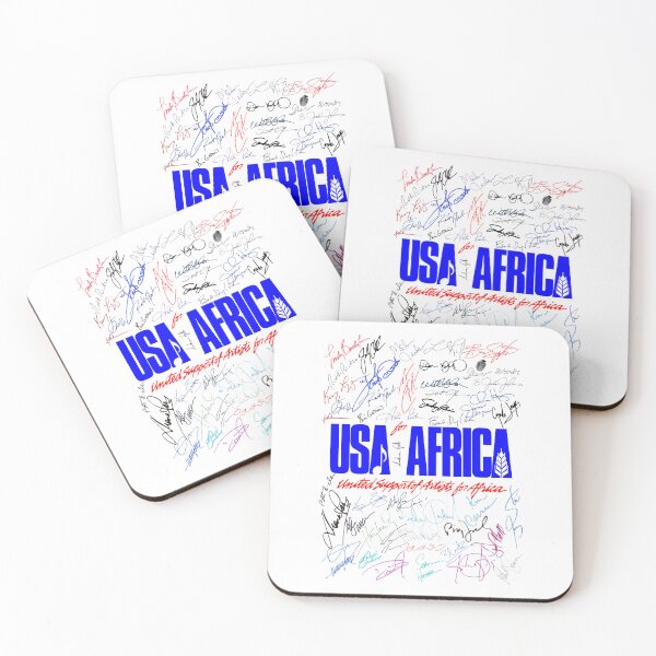 Item preview, Usa For Africa blue signatures designed and sold by Andrea Gatti Art.