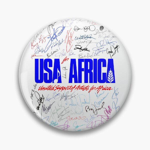 Item preview, Usa For Africa blue signatures designed and sold by Andrea Gatti Art.