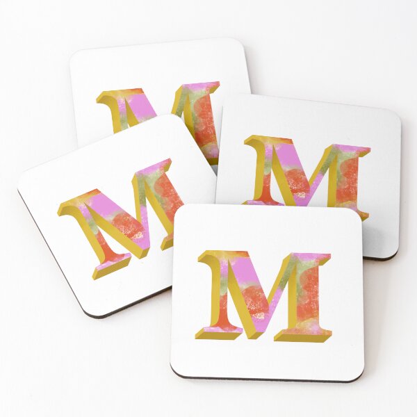 Item preview, Vibrant M Monogram designed and sold by PaperRies.
