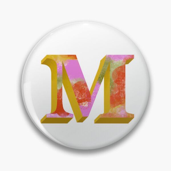 Item preview, Vibrant M Monogram designed and sold by PaperRies.