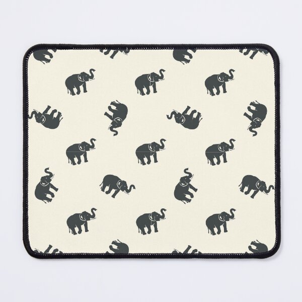 Item preview, Indian Elephant art in cream and black  designed and sold by Anisha  Vaz.