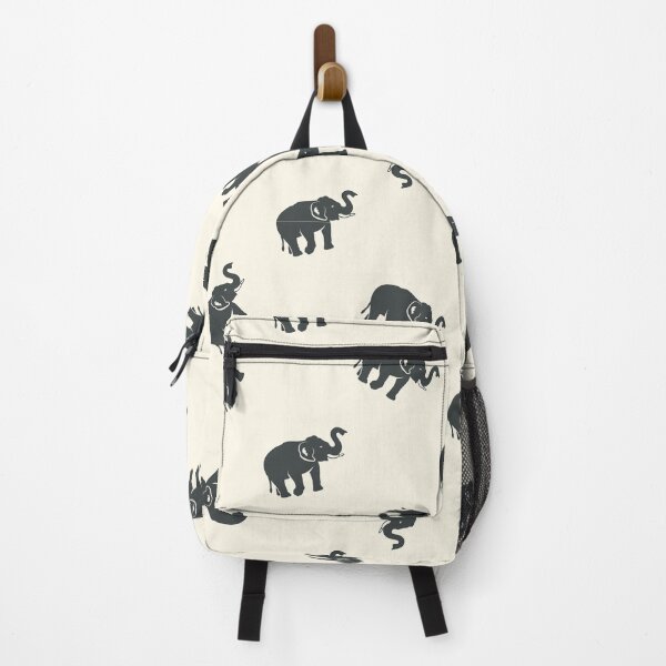 Item preview, Indian Elephant art in cream and black designed and sold by Anisha Vaz.