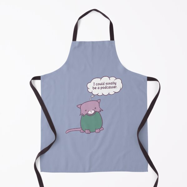 Item preview, Thoughtful Cat - podcaster designed and sold by WatershipBound.
