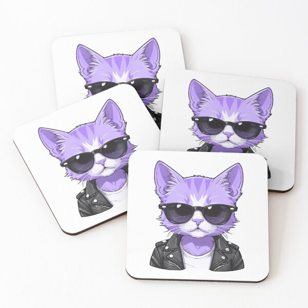 Item preview, Purple Cat Roskstar designed and sold by raditya.