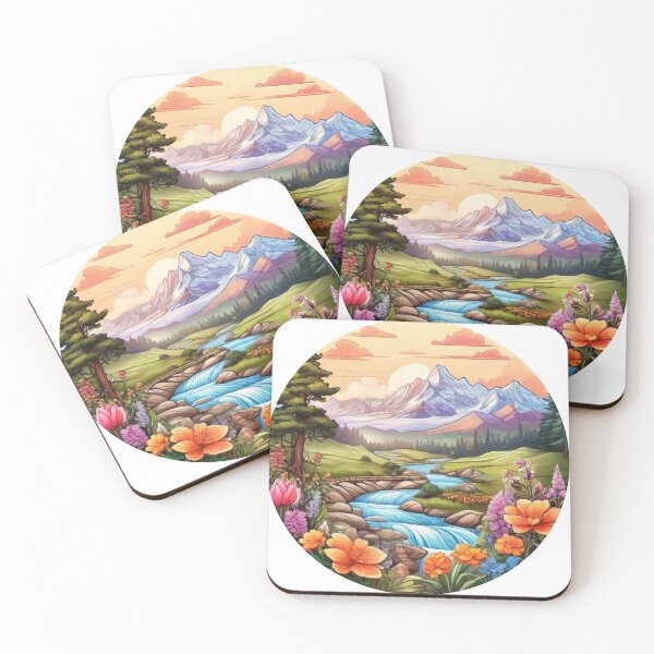 Item preview, Discover the Beauty of Flowers, Trees, and Mountains in This Detailed Artwork (1472) designed and sold by WASjourney.
