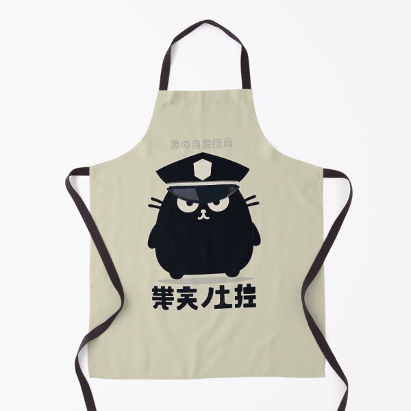 Item preview, Mysterious Black Cat | Police Uniform | Japanese Letters | Fun Cat Design | Perfect Gift designed and sold by IAPICTURE.
