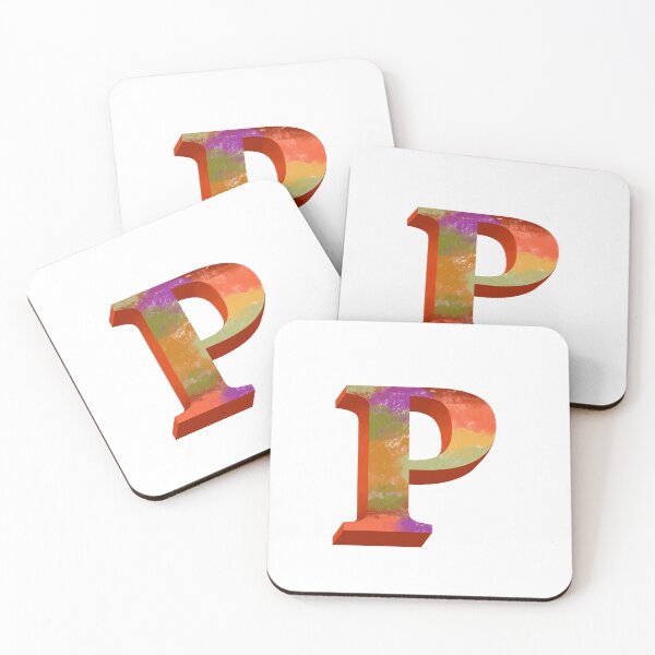 Item preview, Vibrant P Monogram designed and sold by PaperRies.