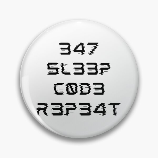 Item preview, Eat, Sleep, Code, Repeat in Leet  designed and sold by NinaHeels.