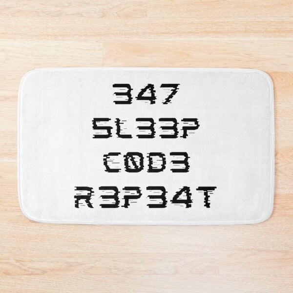 Item preview, Eat, Sleep, Code, Repeat in Leet  designed and sold by NinaHeels.