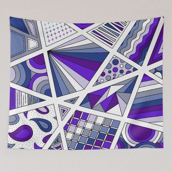 Item preview, Butch Lesbian Pride Zen Doodle Abstract Modern Purple designed and sold by JoyfulJen.