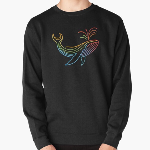 Item preview, Rainbow Whale Line Art Colorful designed and sold by Hiro84.