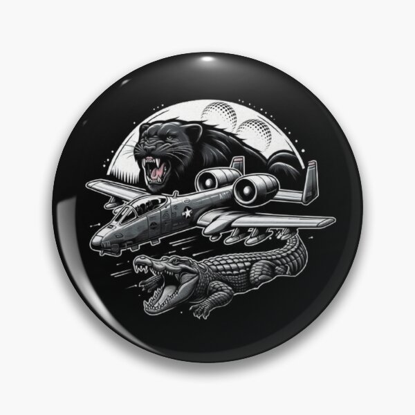 Item preview, A-10 warthog black and white panther and croc designed and sold by BeztProductz.