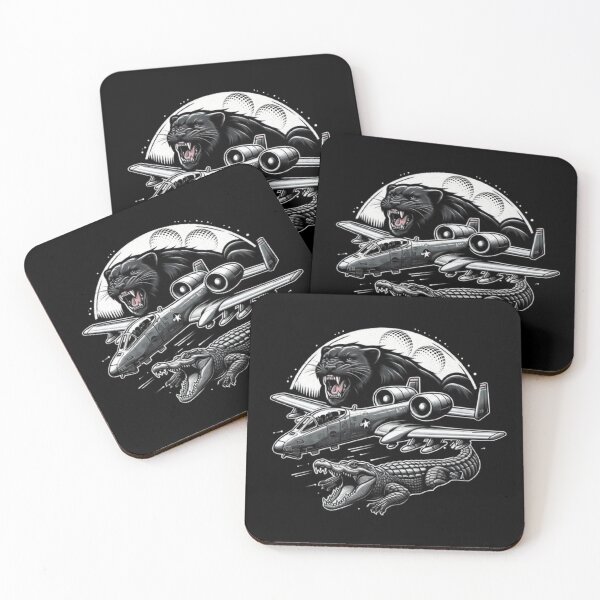 Item preview, A-10 warthog black and white panther and croc designed and sold by BeztProductz.