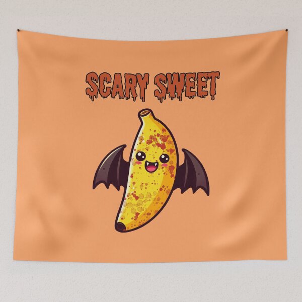 Item preview, Scary sweet - cute halloween banana bat designed and sold by Funny-Banana.
