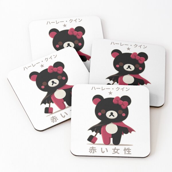 Item preview, Mysterious Black Bear | Pop Culture Comic Costume | Red Bow | Japanese Letters | Cute and Quirky Design designed and sold by IAPICTURE.