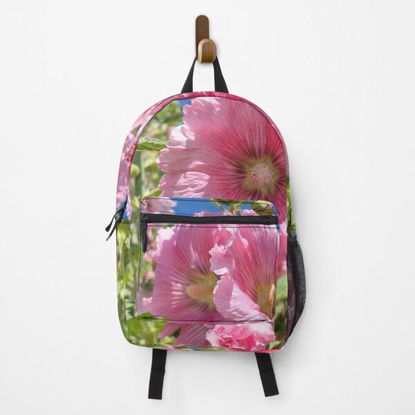 Item preview, Pink Hollyhocks against the sky designed and sold by River Graphic Design.