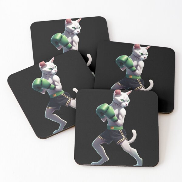 Item preview, White Fighter Cat designed and sold by Esdojot-.