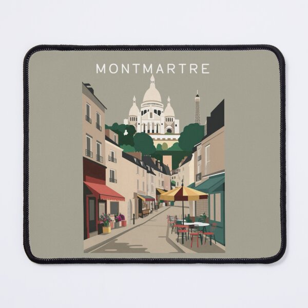 Item preview, Charming Montmartre Paris Travel Poster designed and sold by CARRAANN.