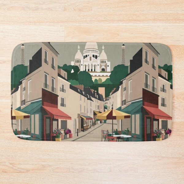 Item preview, Charming Montmartre Paris Travel Poster designed and sold by CARRAANN.
