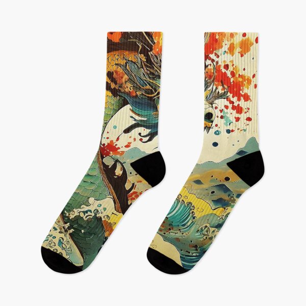 Item preview, Chinese DRAGON traditional chinese japanese art/2 designed and sold by Synthwave Poem.