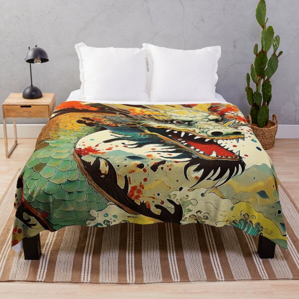 Item preview, Chinese DRAGON traditional chinese japanese art/2 designed and sold by Synthwave Poem.
