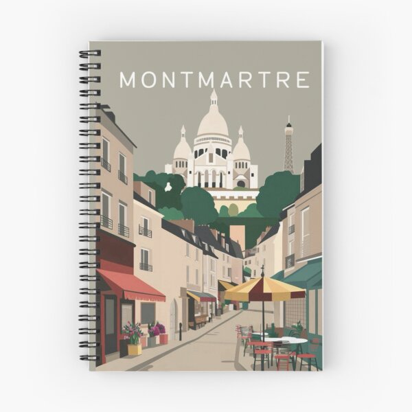 Item preview, Charming Montmartre Paris Travel Poster designed and sold by CARRAANN.