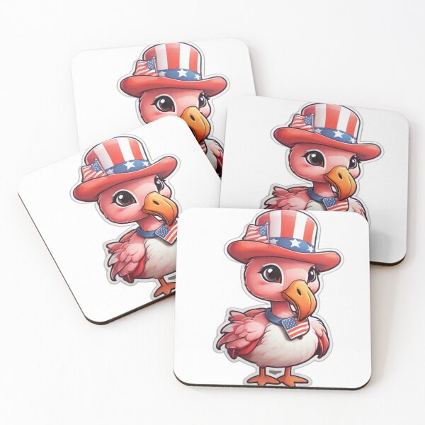 Item preview, Fourth of July Flamingo designed and sold by NeatThingLover.