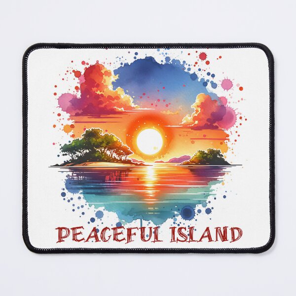 Item preview, Peaceful Island: A Sanctuary of Serenity and Natural Beauty designed and sold by 0penvimark.