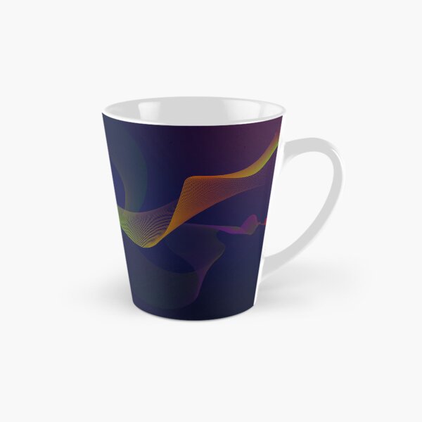 Item preview, Aesthetic colorful waves on blue background designed and sold by OooPstudio.